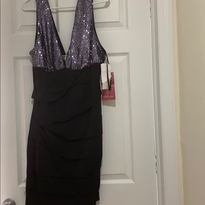 SEXY BLACK DRESS (PLUS SIZE)